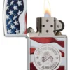 American Stamp on Flag