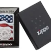 American Stamp on Flag