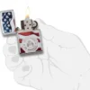 American Stamp on Flag
