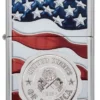 American Stamp on Flag