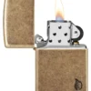 Armor® Antique Brass Flame Design