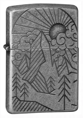 Armor® Antique Silver Mountain Design