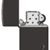 Armor® High Polish Black Flame Design