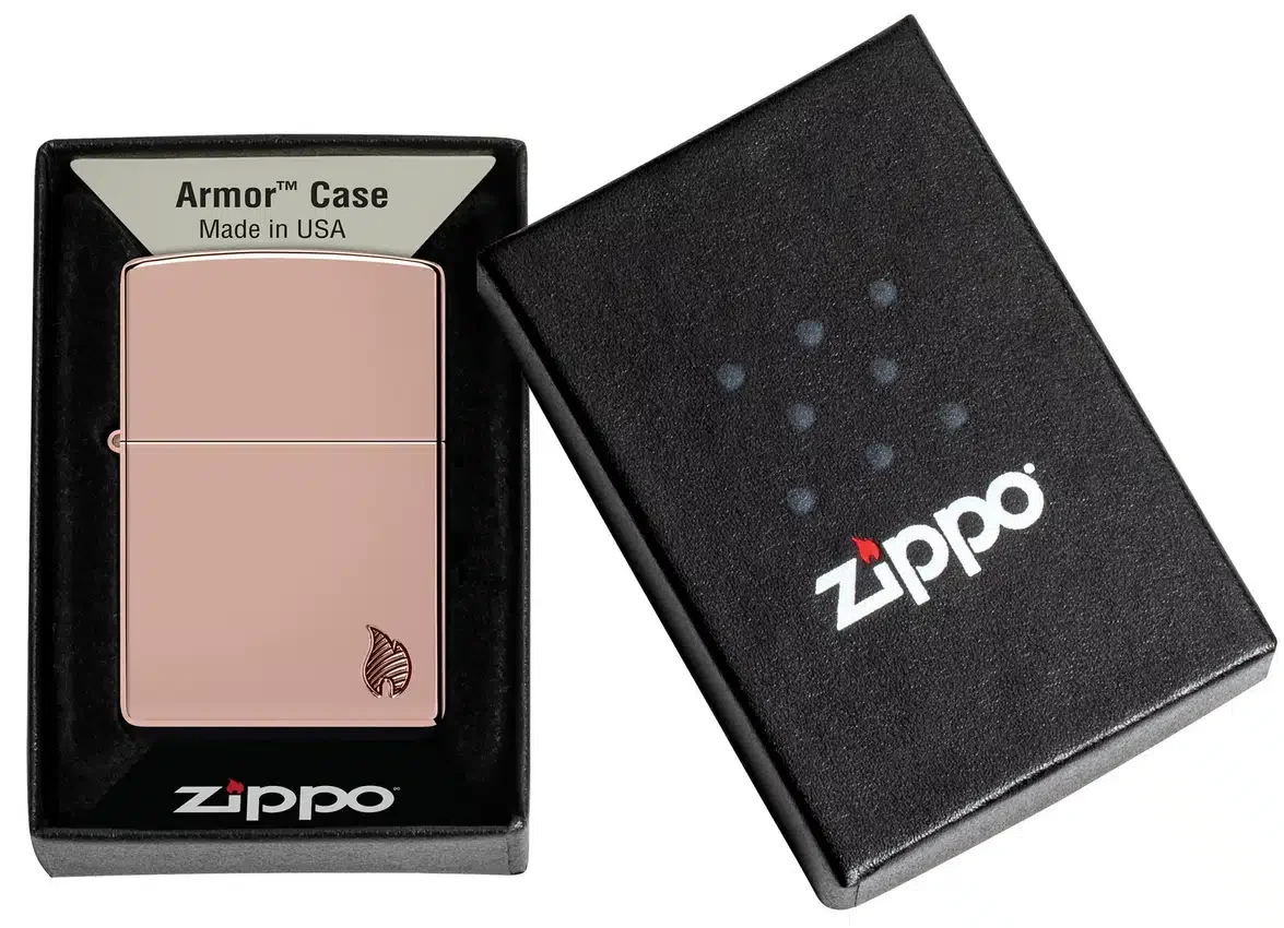 Armor® High Polish Rose Gold Flame Design Armor® High Polish Rose Gold Flame Design