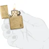 Armor® Tumbled Brass Flame Design