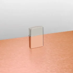 Bimetal Case Lighter – Sterling Silver Lid