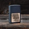 Black Crackle® Gold Zippo Logo