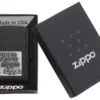 Black Crackle® Silver Zippo Logo