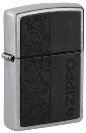 Black Leather Emblem – Zippo Design