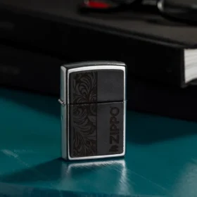 Black Leather Emblem – Zippo Design