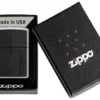Black Leather Emblem – Zippo Design