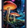 Black Light Mushroom Design