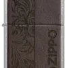 Brown Leather Emblem – Zippo Design
