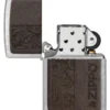 Brown Leather Emblem – Zippo Design