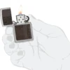 Brown Leather Emblem – Zippo Design