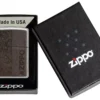Brown Leather Emblem – Zippo Design