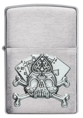 Card Skull Emblem Design