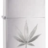Chrome Marijuana Leaf Design