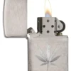 Chrome Marijuana Leaf Design