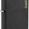 Classic Black Crackle® Zippo Logo