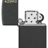 Classic Black Crackle® Zippo Logo