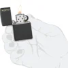 Classic Black Crackle® Zippo Logo