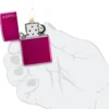 Classic Candy Raspberry Zippo Logo
