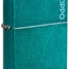 Classic Candy Teal Zippo Logo