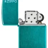 Classic Candy Teal Zippo Logo
