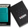 Classic Candy Teal Zippo Logo