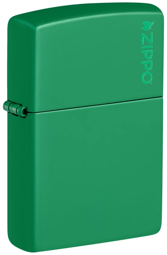 Classic Grass Green Matte Zippo Logo Classic Grass Green Matte Zippo Logo