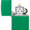 Classic Grass Green Matte Zippo Logo Classic Grass Green Matte Zippo Logo