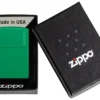 Classic Grass Green Matte Zippo Logo Classic Grass Green Matte Zippo Logo