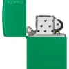Classic Grass Green Matte Zippo Logo Classic Grass Green Matte Zippo Logo