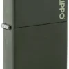 Classic Green Matte Zippo Logo