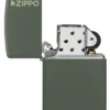 Classic Green Matte Zippo Logo