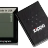 Classic Green Matte Zippo Logo