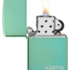 Classic High Polish Green Zippo Logo