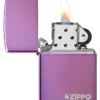 Classic High Polish Purple Zippo Logo
