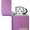 Classic High Polish Purple Zippo Logo