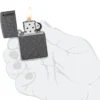 Classic Iron Stone Zippo Logo