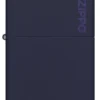 Classic Navy Matte Zippo Logo