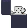 Classic Navy Matte Zippo Logo