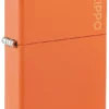 Classic Orange Matte Zippo Logo