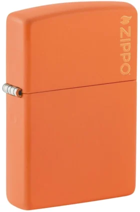 Classic Orange Matte Zippo Logo