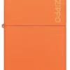 Classic Orange Matte Zippo Logo