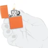 Classic Orange Matte Zippo Logo