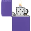 Classic Purple Matte Zippo Logo