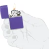Classic Purple Matte Zippo Logo