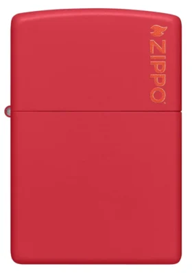 Classic Red Matte Zippo Logo